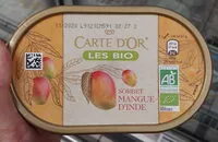 Mängden socker i CARTE D'OR Glace Sorbet Bio Mangue d'Inde 450ml