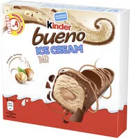 Mängden socker i KINDER Bueno Ice Cream Barre Crème Glacée au Lait Enrobée de Chocolat