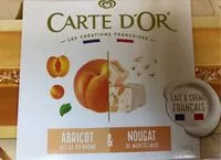 Mängden socker i Carte D'or Glace Bûche Abricot Nougat 7 parts 700ml
