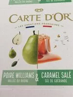 Mängden socker i Carte D'Or Bûche Glacée Caramel Salé & Poire Williams 700ml