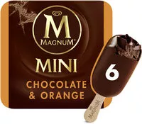 Mängden socker i Magnum Mini Batonnets Glace Chocolat & Orange x6