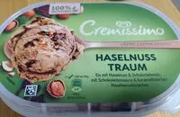 Mängden socker i Cremissimo Haselnuss Traum