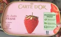 Mängden socker i CARTE D'OR Glace Sorbet Fraise 900ml