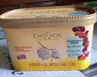 Mängden socker i CARTE D'OR Glace Crème Glacée Rhum-Raisin 1200ml