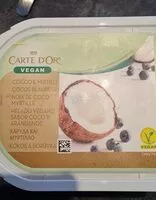 Mängden socker i Carte D'Or Dessert Glacé COCO_BLUEBERRY 2400 ML