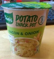Mängden socker i Potato snack pot bacon & onion