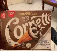 Mängden socker i Cornetto panna e cioccolato