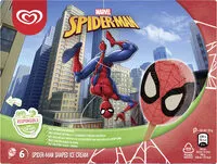 Mängden socker i Max Glaces Bâtonnets Spider Man Fraise Vanille Chocolat 6x60ml