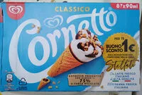 Mängden socker i Cornetto classico