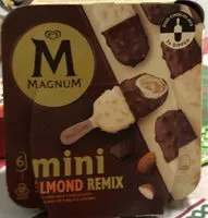 Mängden socker i Magnum Glace Bâtonnet Mini Amande Remix 6x55ml