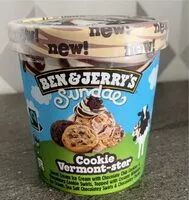 Mängden socker i Ben & Jerry's Glace en Pot Sundae Cookie Vermont-ster 427ml