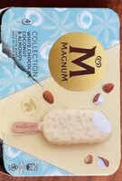 Mängden socker i Magnum Glace Bâtonnet Chocolat blanc, Noix de coco & Amande 4x90ml