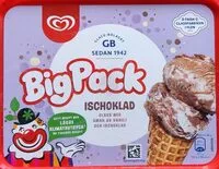 Mängden socker i Big Pack ischoklad