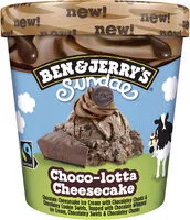 Mängden socker i Ben & Jerry's Glace en Pot Sundae Choco-lotta Cheesecake 427ml