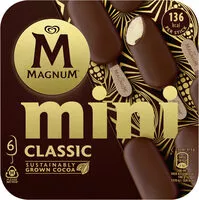Mängden socker i Magnum Glace Bâtonnet Mini Classique 6x55ml