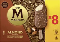 Mängden socker i Magnum Glace Bâtonnet Amande 8x100ml