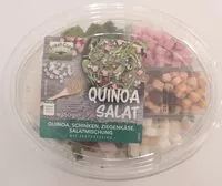 Mängden socker i Quinoa Salat - Quinoa, Schinken, Ziegenkäse, Salatmischung