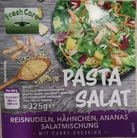 Mängden socker i Pasta Salat: Reisnudeln, Hähnchen, Ananas Salatmischung