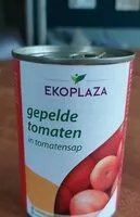 Mängden socker i Gepelde romaten in tomatensap