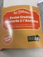 Mängden socker i Sandwich Poulet Crudités Moutarde à l'ancienne