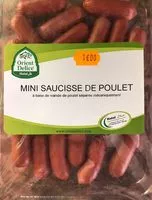 Mängden socker i Mini saucisse de poulet