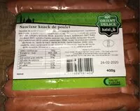 Mängden socker i Saucisse knack de poulet