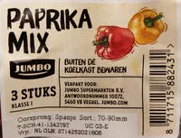 Mängden socker i Paprika mix