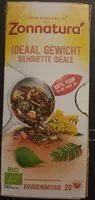 Mängden socker i Zonnatura Ideaal gewicht