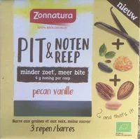 Mängden socker i Pit & notenreep pecan vanille