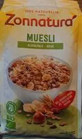 Mängden socker i Muesli aux fruits et noix