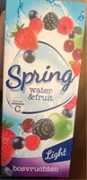 Mängden socker i Spring water & fruit