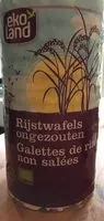 Mängden socker i Galettes de riz non salees