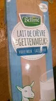 Mängden socker i Lait de chèvre