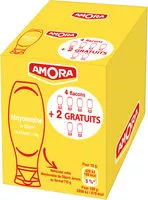 Mängden socker i Amora Mayonnaise De Dijon Nature Flacon Souple 710g Lot de 4 + 2 Offerts
