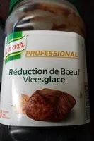 Mängden socker i Réduction de bœuf vleesglace