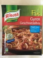 Mängden socker i Gyros Geschnetzeltes