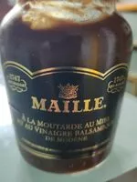 Mängden socker i Moutarde au miel et au vinaigre balsamique de Modène