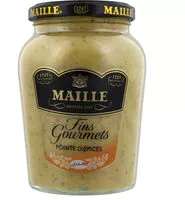 Mängden socker i Maille Spécialité Moutarde Fins Gourmets Pointe d'Epices Bocal