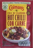Mängden socker i Colman's Hot chili con carne