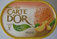 Mängden socker i Sorbet plein fruit Pêche Carte d'Or