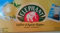 Mängden socker i Délice d'après-repas… Ananas - Camomille