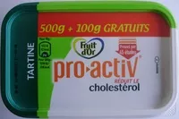 Mängden socker i Fruit d'Or pro-activ (35 % MG) Tartine