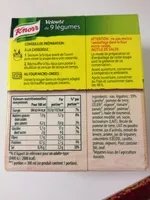 Mängden socker i Velouté de 9 légumes