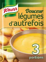 Mängden socker i Knorr Soupe Douceur de Légumes d'Autrefois 89g 3 Portions