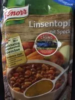 Mängden socker i Knorr Linseneintopf