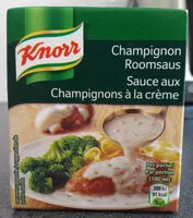 Mängden socker i Knorr Champignonroomsaus