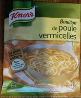Mängden socker i Bouillon de poule vermicelles