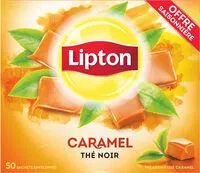 Mängden socker i Lipton Thé Noir Caramel Offre Saisonnière 50 Sachets