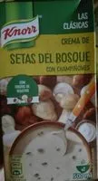 Mängden socker i Crema de setas del bosque Knorr