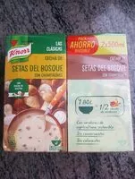 Mängden socker i Crema de setas del bosque con champiñones